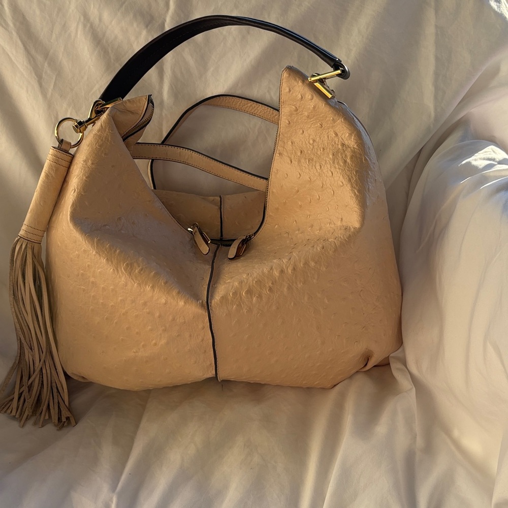 Elegant Tan Leather Women's Bag